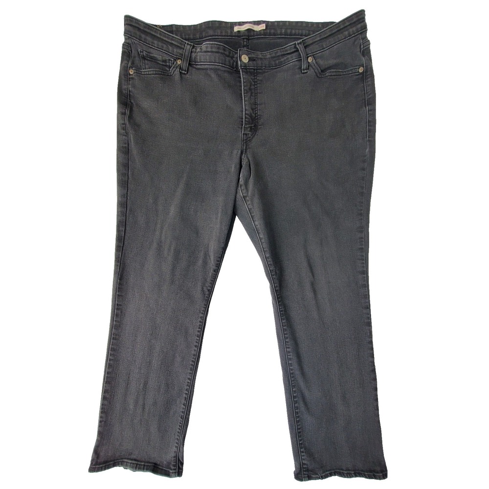 Levi's 414 Classic Straight Jeans Plus 22W‎ Dark Gray Wash